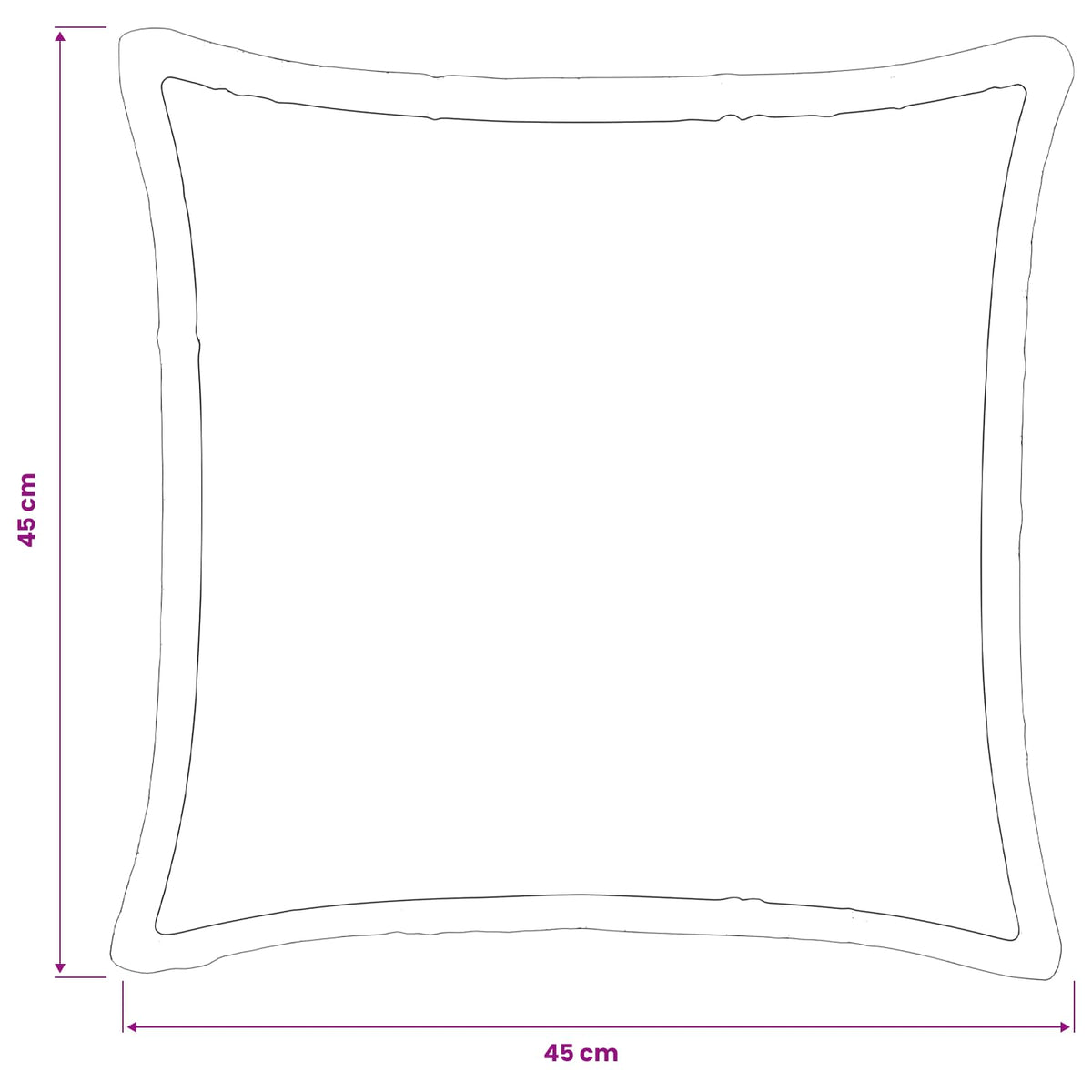 Takaró Párna 6 db HOUTEN Fekete 45 x 45 cm Flanell 11