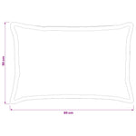 Párna 2 db HOUTEN Türkiz 50 x 80 cm Poliészter 14