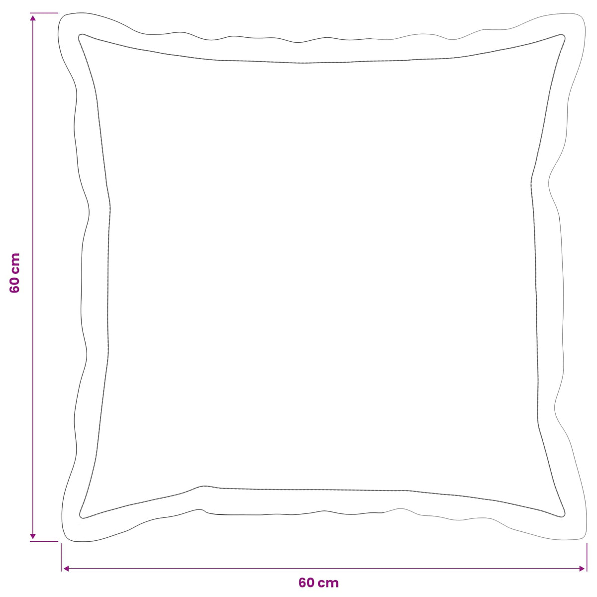 Párna 2 db HOUTEN Krémszínű 60 x 60 cm Poliészter 14
