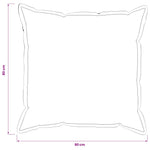 Párna 2 db HOUTEN Fehér 80 x 80 cm Műlenszövet 13