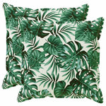 Párna 2 db HOUTEN Levélminta 80 x 80 cm Poliészter 2