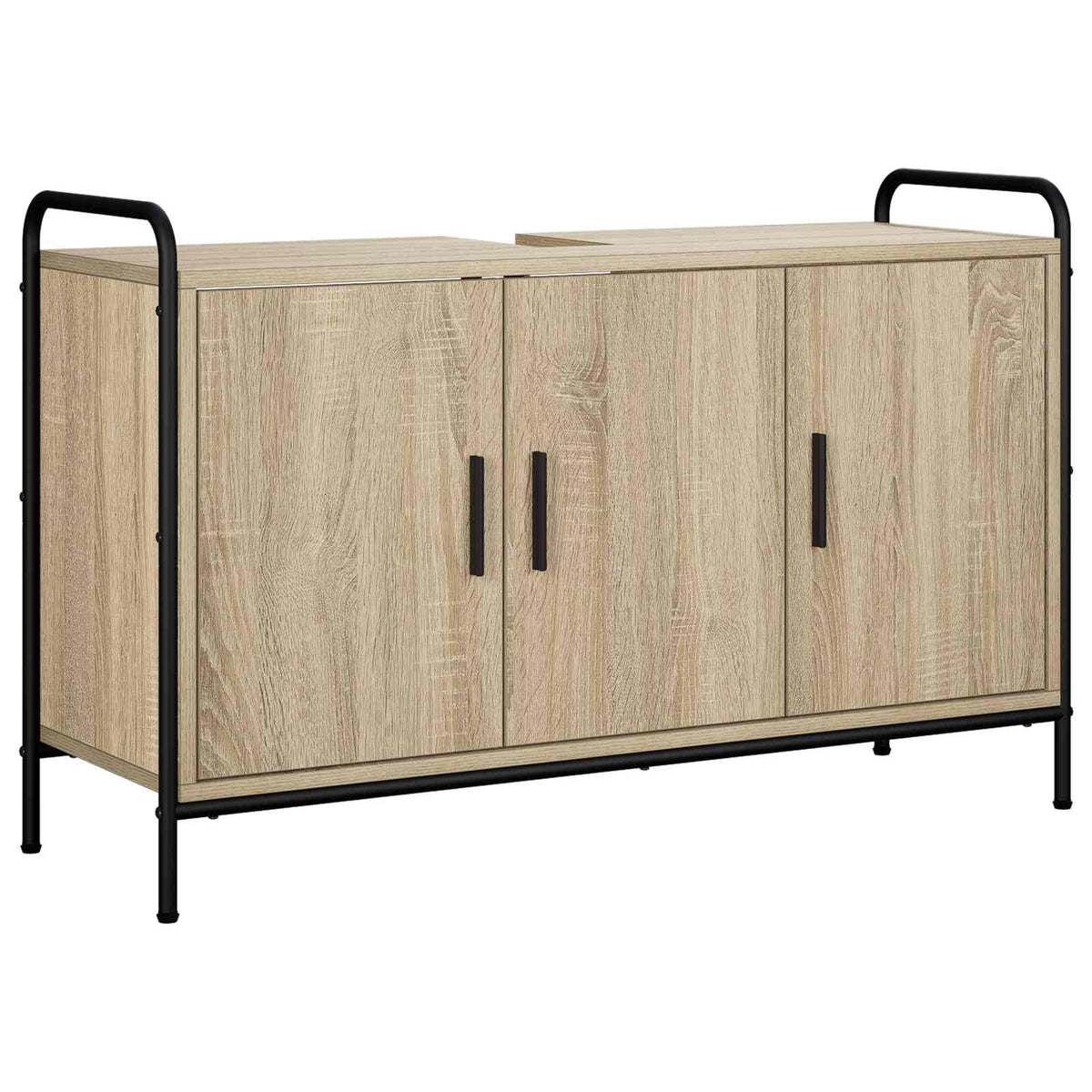 Fürdőszobai Szekrény Szett 2 db Sonoma Tölgy 65,5 x 34 x 61 cm 4
