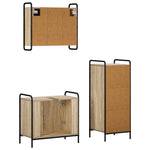 Fürdőszobai Szekrény Szett 3 db Sonoma Tölgy 40 x 36 x 99,5 cm 7