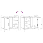 Fürdőszobai Szekrény Szett 3 db Füstös Tölgy 40 x 36 x 99,5 cm 12