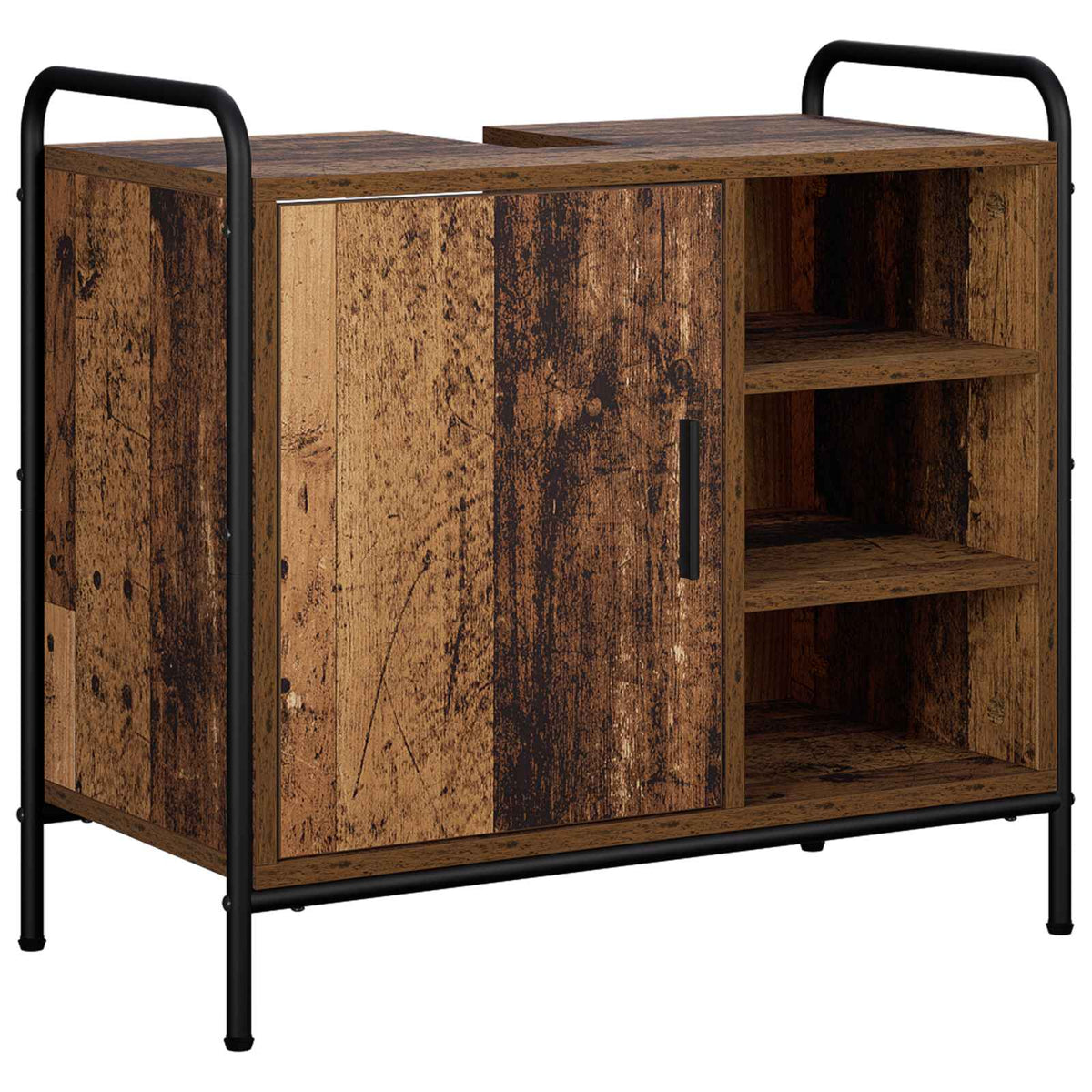 Fürdőszobai Szekrény Szett 3 db Antik Fa 40 x 36 x 99,5 cm 4