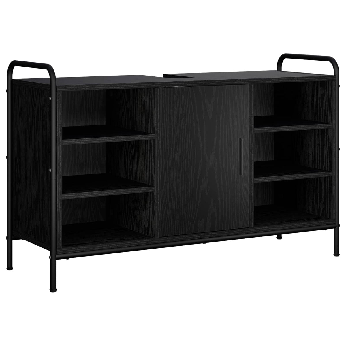 Fürdőszobai Szekrény Szett 3 db Fekete Tölgy 40 x 36 x 99,5 cm 4