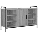 Fürdőszobai Szekrény Szett 3 db Szürke Sonoma 40 x 36 x 99,5 cm 4