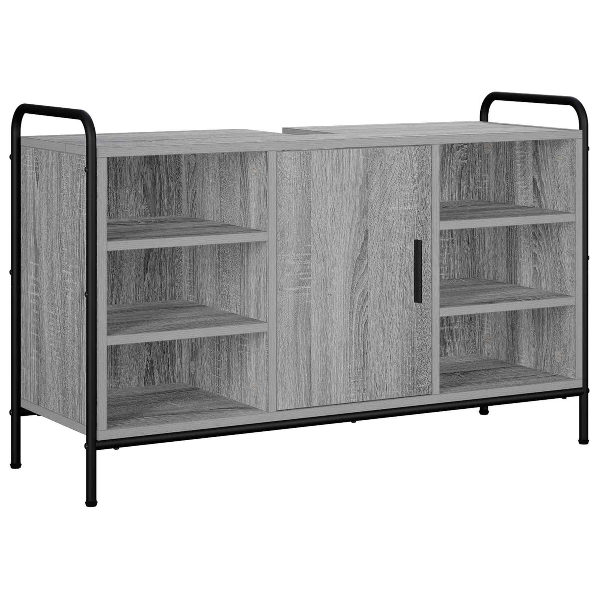 Fürdőszobai Szekrény Szett 3 db Szürke Sonoma 40 x 36 x 99,5 cm 4