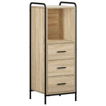 Fürdőszobai Szekrény Szett 3 db Sonoma Tölgy 40 x 36 x 109,5 cm 5