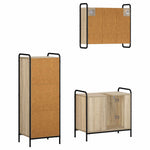 Fürdőszobai Szekrény Szett 3 db Sonoma Tölgy 40 x 36 x 109,5 cm 7
