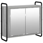 Fürdőszobai Szekrény Szett 4 db Szürke Sonoma 40 x 36 x 181 cm 3
