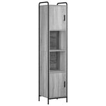Fürdőszobai Szekrény Szett 4 db Szürke Sonoma 40 x 36 x 181 cm 5