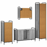Fürdőszobai Szekrény Szett 4 db Szürke Sonoma 40 x 36 x 181 cm 8