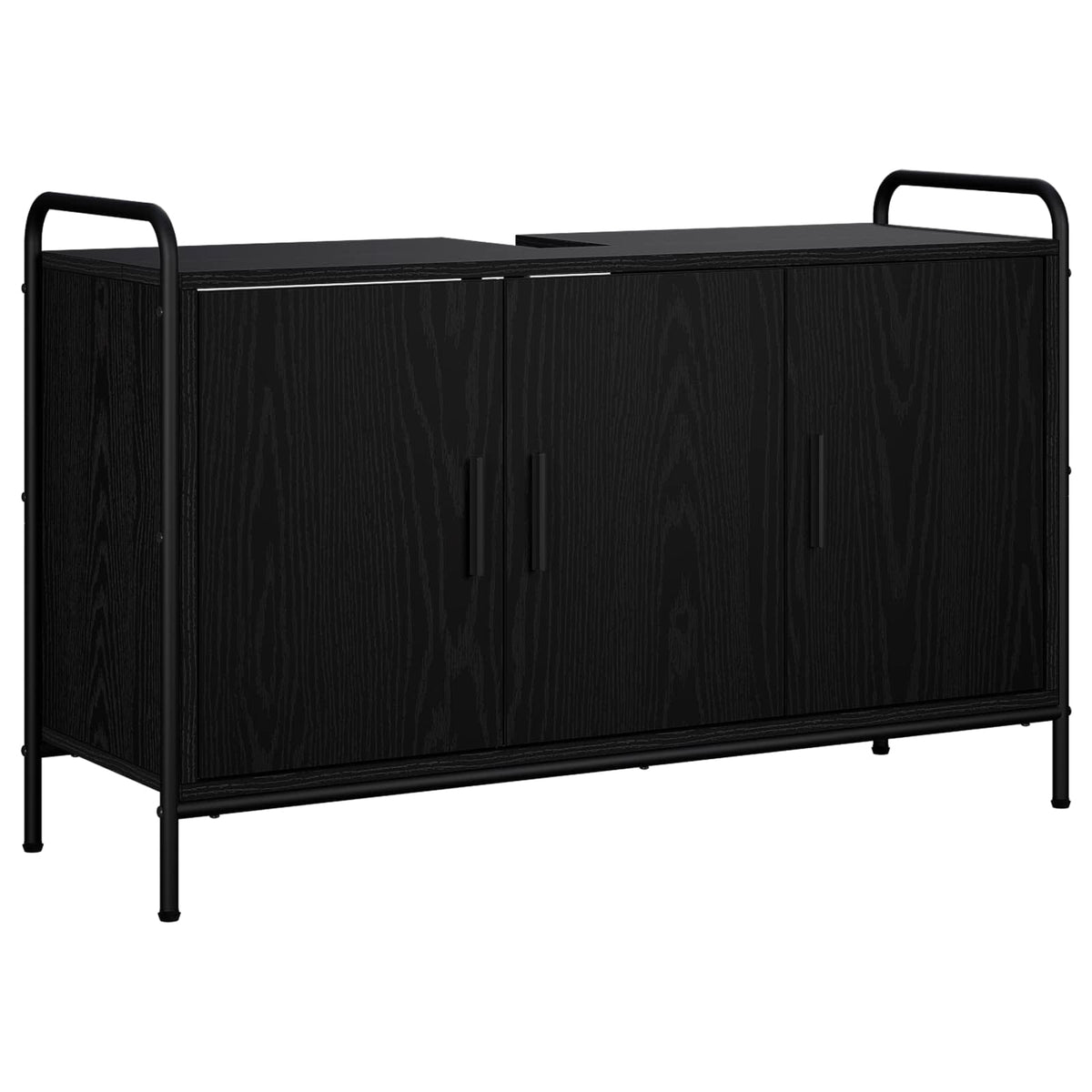 Fürdőszobai Szekrény Szett 4 db Fekete Tölgy 40 x 36 x 181 cm 6