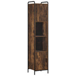 Fürdőszobai Szekrény Szett 4 db Füstös Tölgy 40 x 36 x 181 cm 5