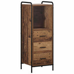 Fürdőszobai Szekrény Szett 4 db Antik Fa 40 x 36 x 181 cm 4