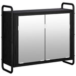 Fürdőszobai Szekrény Szett 4 db Fekete Tölgy 40 x 36 x 181 cm 3