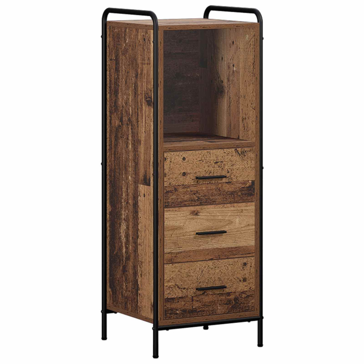 Fürdőszobai Szekrény Szett 4 db Antik Fa 40 x 36 x 181 cm 4