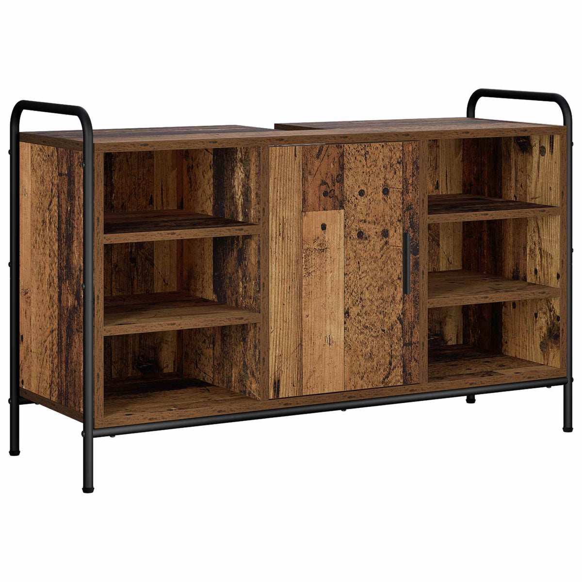 Fürdőszobai Szekrény Szett 4 db Antik Fa 40 x 36 x 181 cm 6