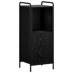 Fürdőszobai Szekrény Szett 4 db Fekete Tölgy 40 x 36 x 200,5 cm 4