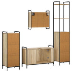 Fürdőszobai Szekrény Szett 4 db Sonoma Tölgy 40 x 36 x 200,5 cm 8