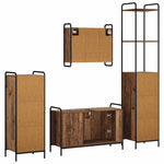 Fürdőszobai Szekrény Szett 4 db Antik Fa 40 x 36 x 200,5 cm 8