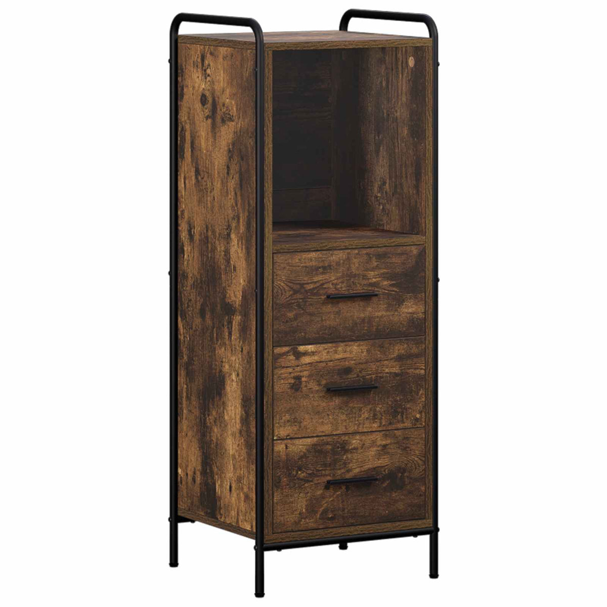 Fürdőszobai Szekrény Szett 4 db Füstös Tölgy 40 x 36 x 200,5 cm 4