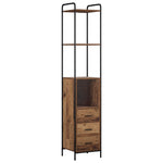 Fürdőszobai Szekrény Szett 4 db Antik Fa 40 x 36 x 200,5 cm 5
