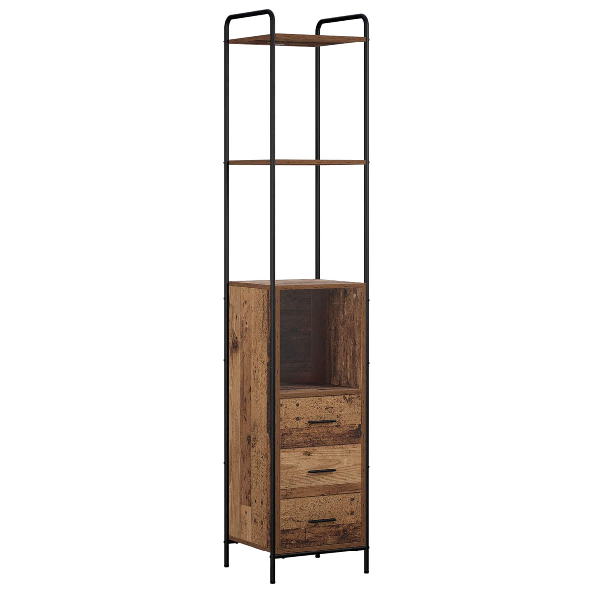 Fürdőszobai Szekrény Szett 4 db Antik Fa 40 x 36 x 200,5 cm 5
