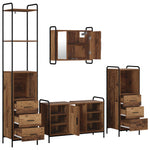 Fürdőszobai Szekrény Szett 4 db Antik Fa 40 x 36 x 200,5 cm 7