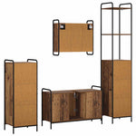 Fürdőszobai Szekrény Szett 4 db Antik Fa 40 x 36 x 200,5 cm 8