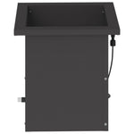 Led-es kerti virágláda 2 db Fekete 30 x 30 x 30 cm Acél 5
