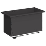 Led-es kerti virágláda 2 db Fekete 30 x 60 x 30 cm Acél 7