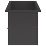 Led-es kerti virágláda 2 db Fekete 40 x 60 x 40 cm Acél 6