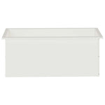 Led-es kerti virágláda Fehér 40 x 100 x 40 cm Acél 5