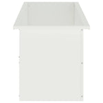 Led-es kerti virágláda 2 db Fehér 40 x 100 x 40 cm Acél 6