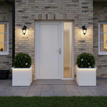 Led-es kerti virágláda 2 db Fehér 50 x 50 x 48 cm Acél 3