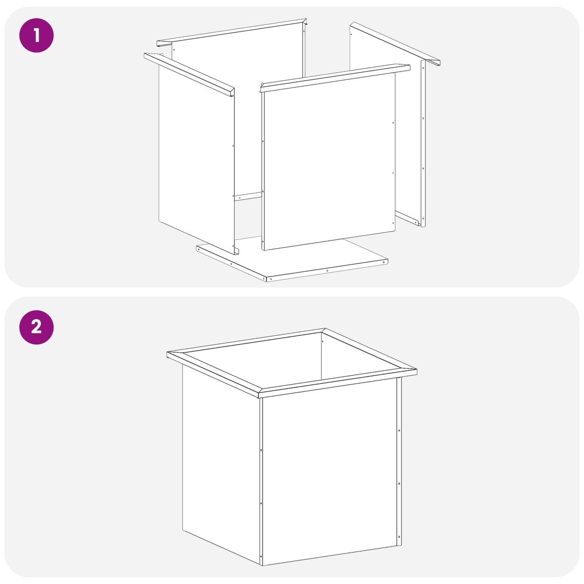 Led-es kerti virágláda Ezüst 50 x 50 x 48 cm Horganyzott Acél 11