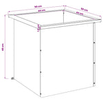 Led-es kerti virágláda 2 db Rozsdás 50 x 50 x 48 cm 14