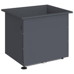 Led-es kerti virágláda 2 db Antracit 50 x 60 x 48 cm Acél 6