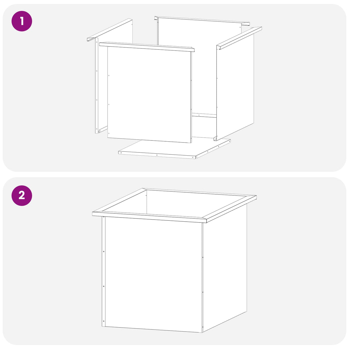 Led-es kerti virágláda 2 db Ezüst 50 x 60 x 48 cm 11