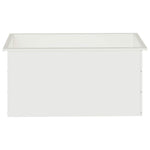 Led-es kerti virágláda 2 db Fehér 50 x 100 x 48 cm Acél 5