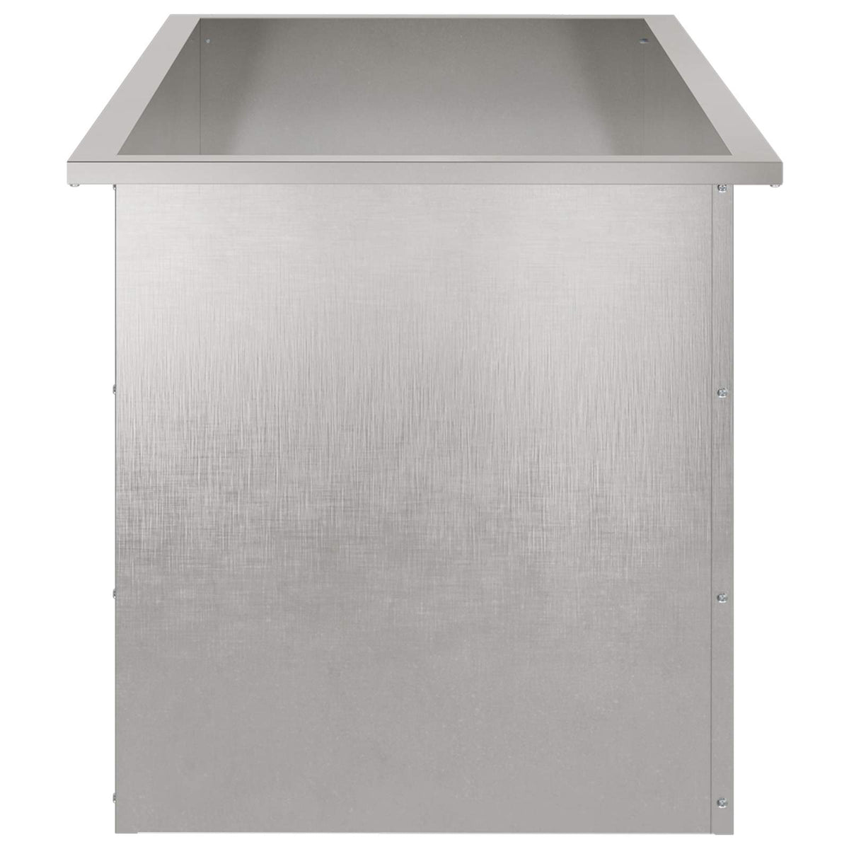 Led-es kerti virágláda 2 db Ezüst 50 x 100 x 48 cm 6