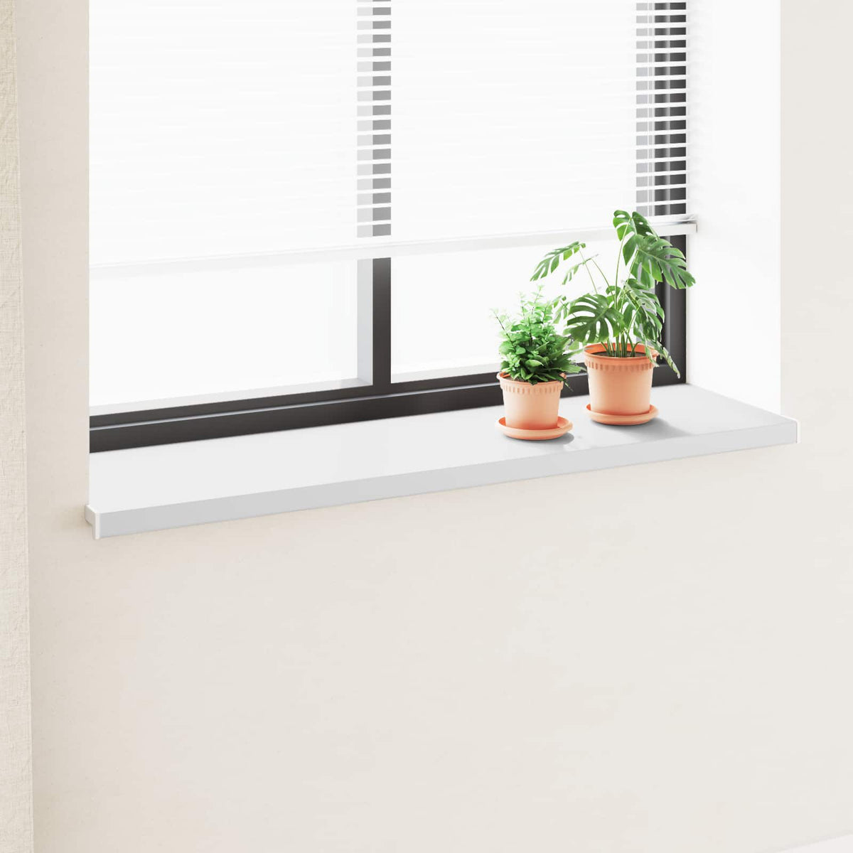 Ablakpárkány Fehér 120 x 45 x 4,5 cm PVC
