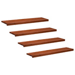 Lépcsőszőnyegek 4 db 110 x 30 x 2 cm Barna Tömör bükkfa 2