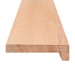 Lépcsőszőnyegek 8 db 80 x 30 x 2 cm Természetes Tömör bükkfa 4