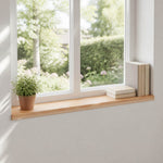 Ablakpárkányok 2 db Természetes 70 x 20 x 2 cm Tömör bükkfa