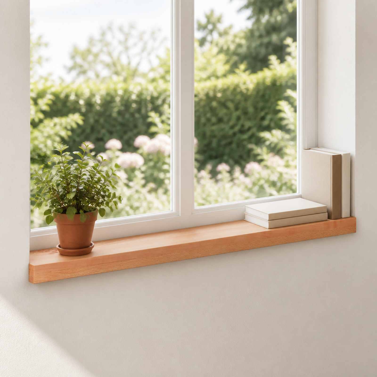Ablakpárkányok 2 db Lakk 70 x 15 x 2 cm Tömör bükkfa
