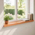 Ablakpárkányok 2 db Lakkozott 80x 20 x 2 cm Tömör bükkfa
