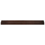 Ablakpárkányok 2 db Sötét Barna 100 x 20 x 2 cm Tömör bükkfa 3
